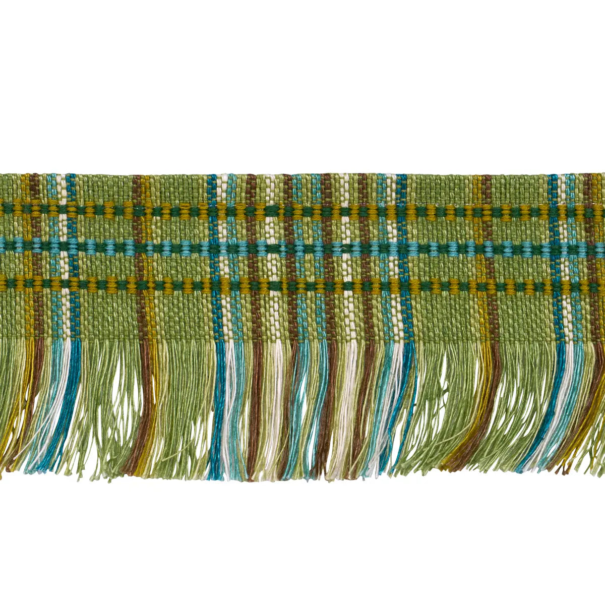 Joss Trim Fabric – Cotton-Linen Hand-Sewn Fringe, Leaf