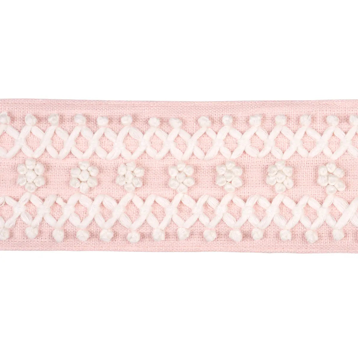 Sunnyvale Tape – Decorative Linen-Blend Trim, Blush