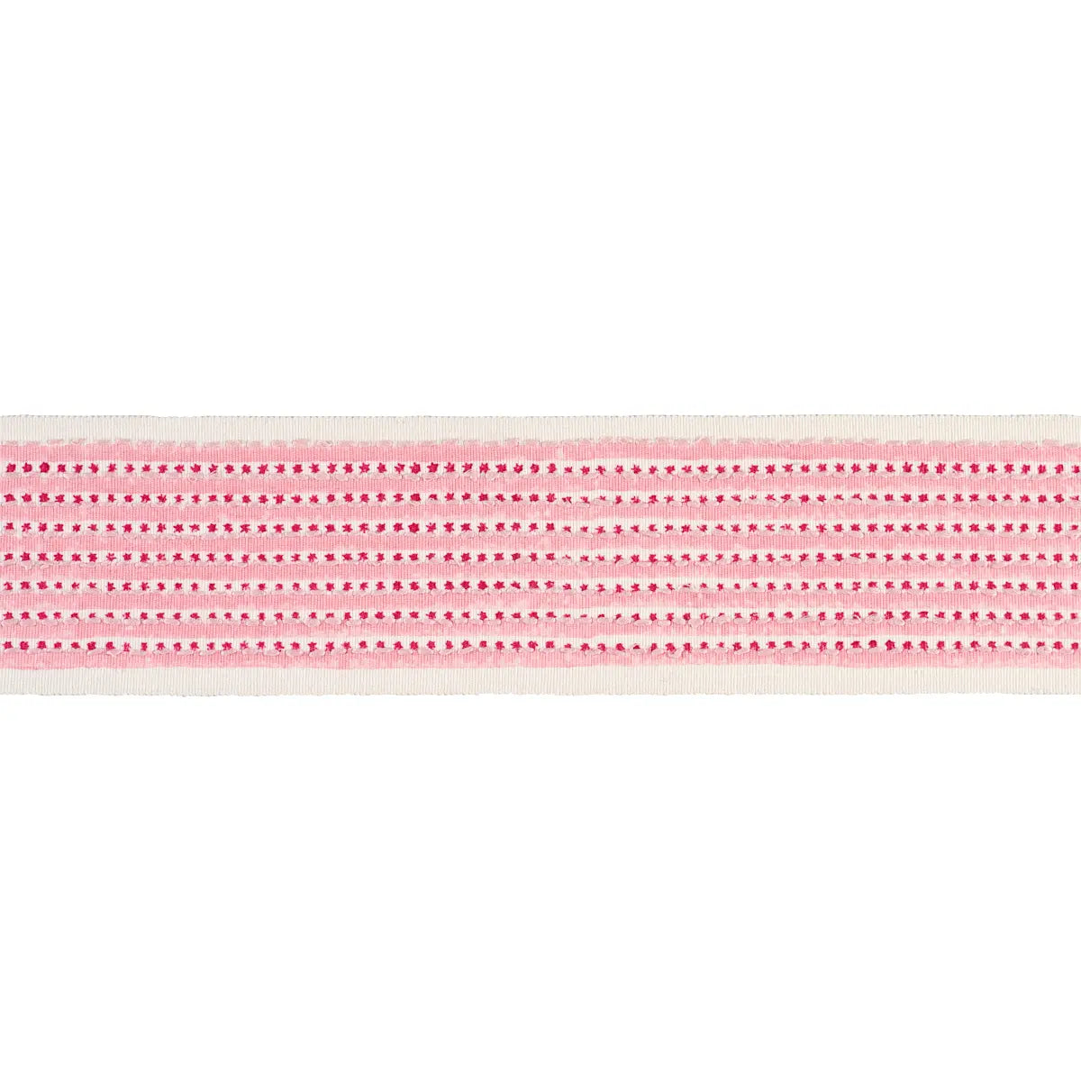 Stripe & Dot Hand Block Trim – Decorative Tape, Pink