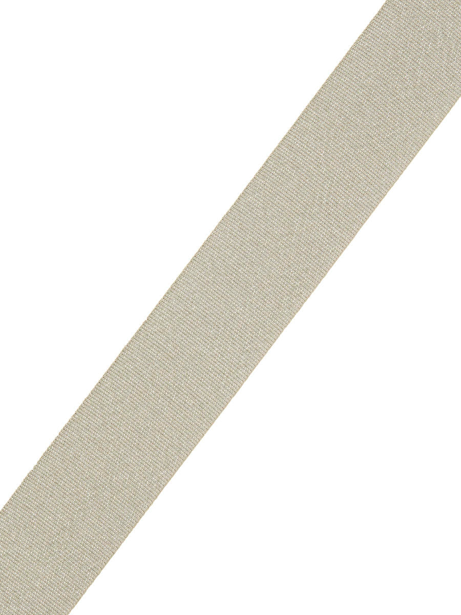Inline Metallic Trim – Metallic Yarn Border Tape, Grey, Metallic, Off White / Ivory