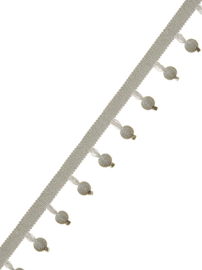 Maxim Metallic Trim – Shimmering Metallic Border Tape, Grey, Metallic