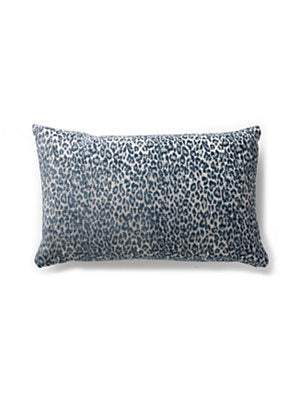 Leopard Pillow–Decorative Cushion, Orion Blue