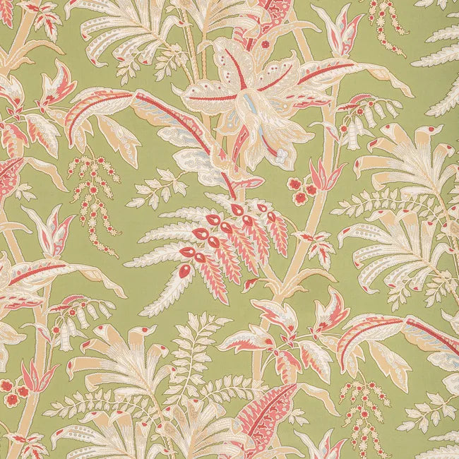 Seychelles Cotton Print – Premium Multipurpose Fabric for Upholstery & Decor, Leaf