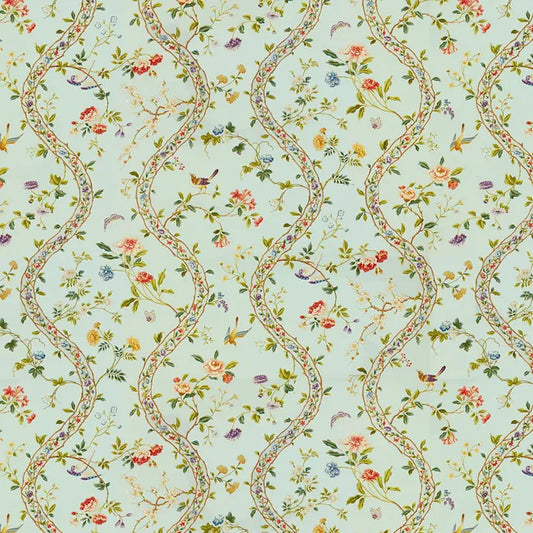 Silk Road Cotton Print Opal – Premium Botanical & Floral Cotton for Multipurpose Use