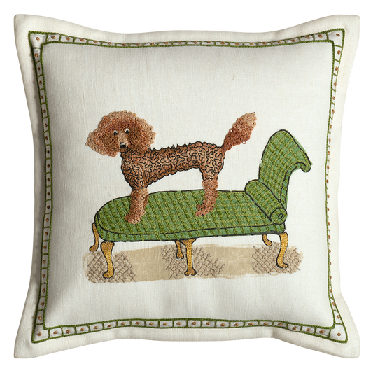 Poodle With Poise Cushion – Decorative Pillow, Poodle with poise