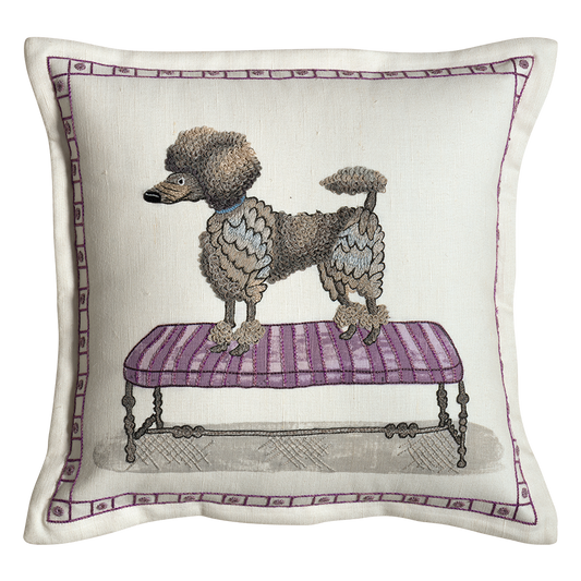 Pom Pom Poodle Cushion – Decorative Pillow, Pom Pom Poodle
