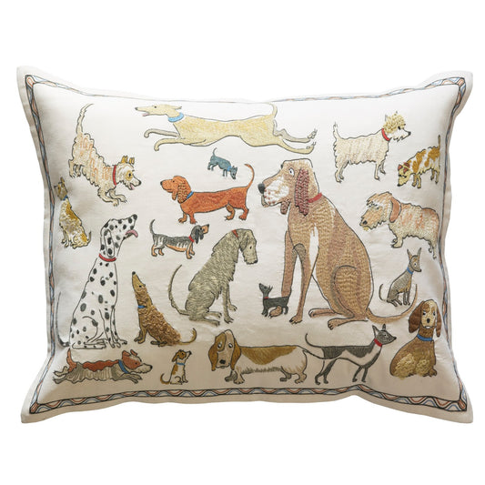 Dogs Socialising Cushion – Decorative Pillow