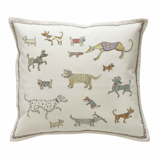 Dogs on Parade - Embroidered Cushion