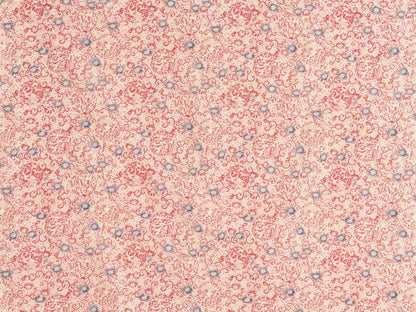 Butterfly Printed Cotton, Rouge