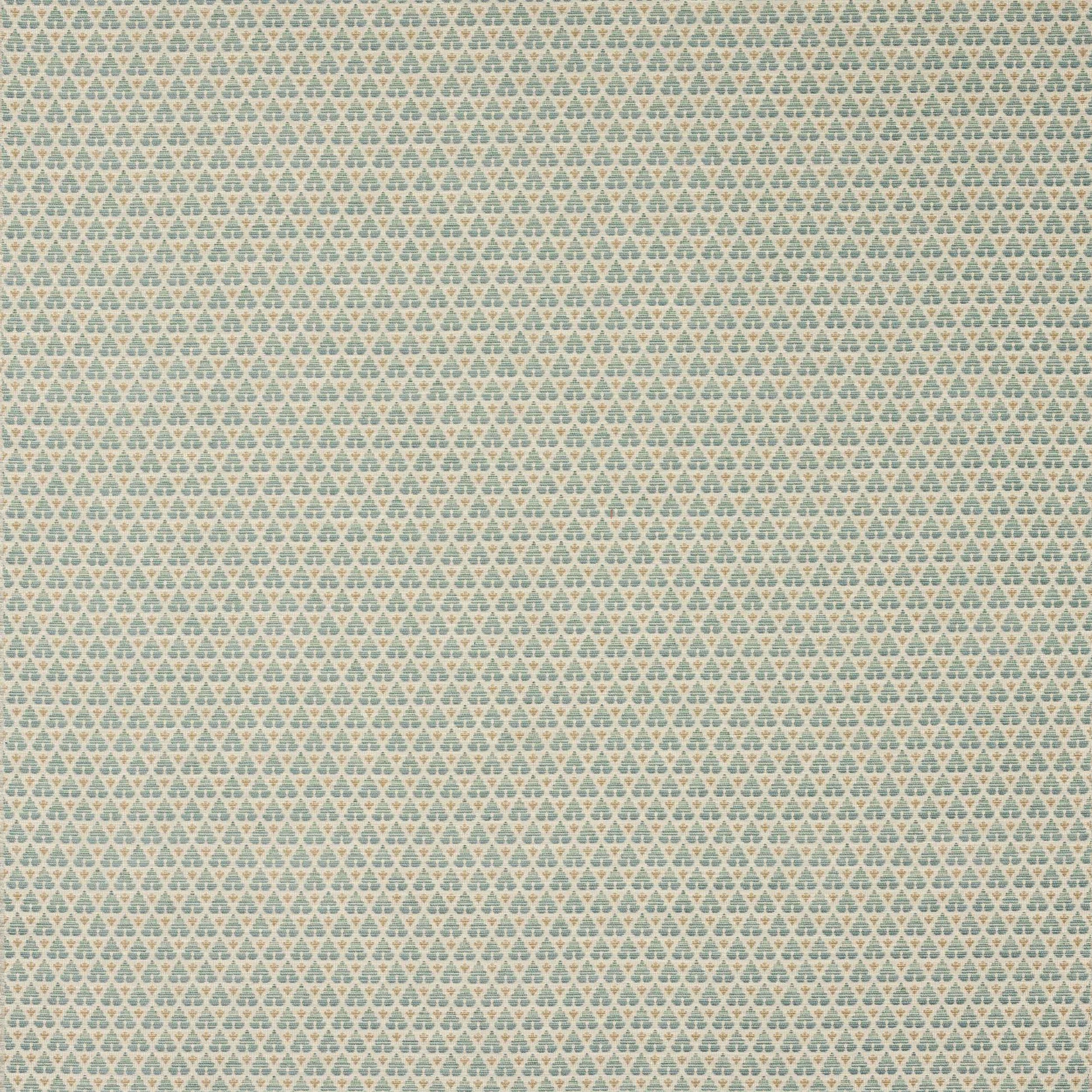 Woodberry Aqua Woven Geometric Fabric – 54.75" Wide Upholstery Material by Cowtan and Tout