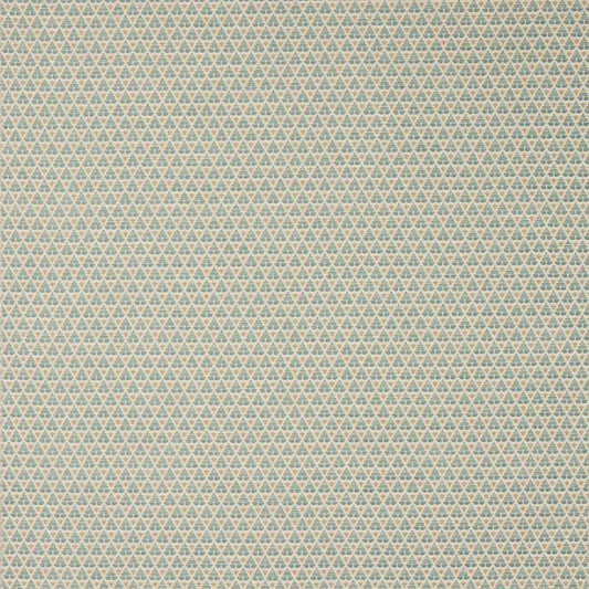 Woodberry Aqua Woven Geometric Fabric – 54.75" Wide Upholstery Material by Cowtan and Tout