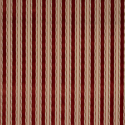 Almeria Red Woven Velvet Fabric – 52.75" Wide Upholstery Material by Cowtan and Tout