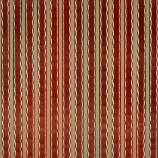 Almeria Tomato Woven Velvet Fabric – 52.75" Wide Upholstery Material by Cowtan and Tout