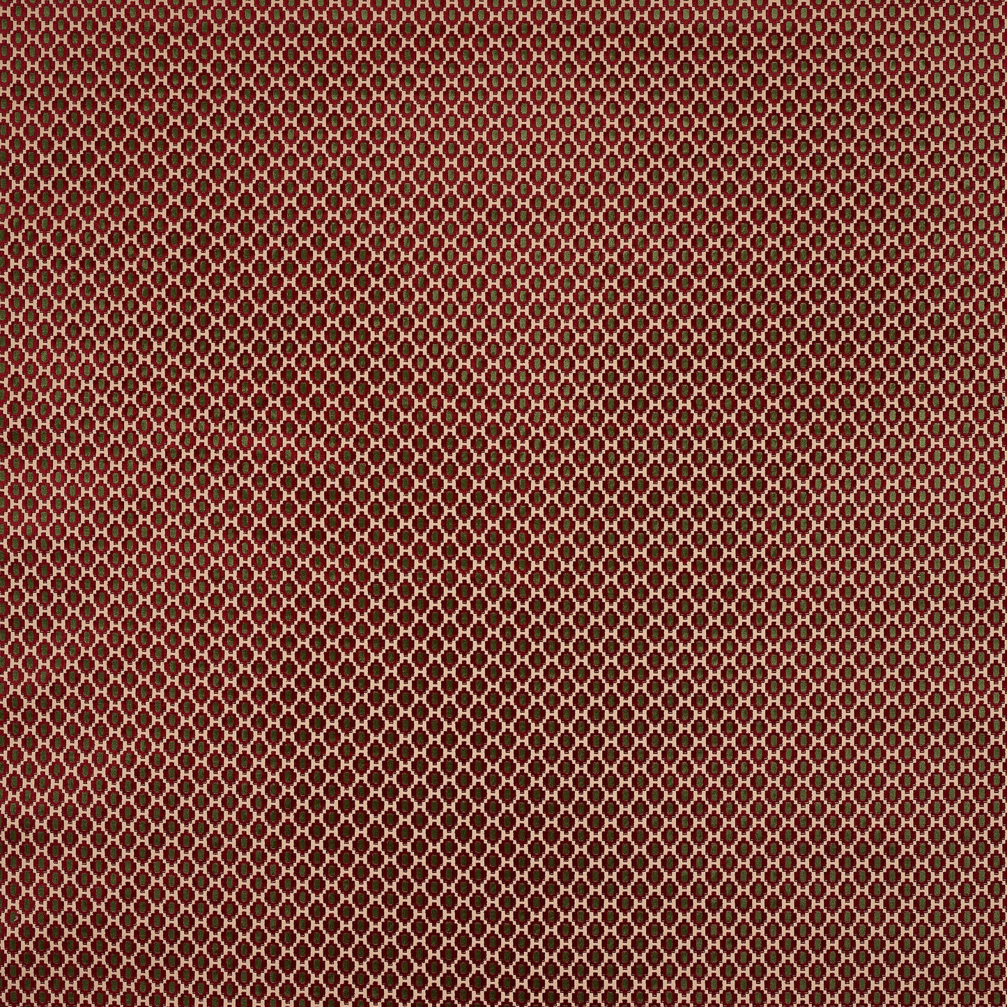 Romilly Red Woven Cotton Velvet Fabric – 53.5" Wide Upholstery Material by Cowtan and Tout
