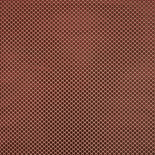 Romilly Red Woven Cotton Velvet Fabric – 53.5" Wide Upholstery Material by Cowtan and Tout