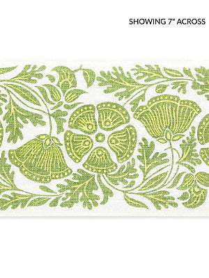 Gretel Printed Tape – Decorative Trim by the Yard, Leaves Of Grass