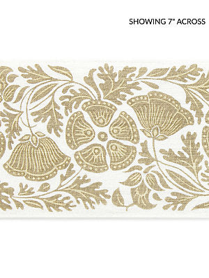Gretel Printed Tape – Decorative Trim by the Yard, Wheat Fields