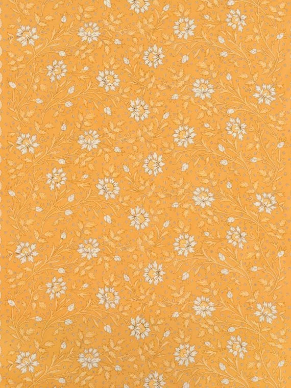 Batik Printed Cotton, Jaune