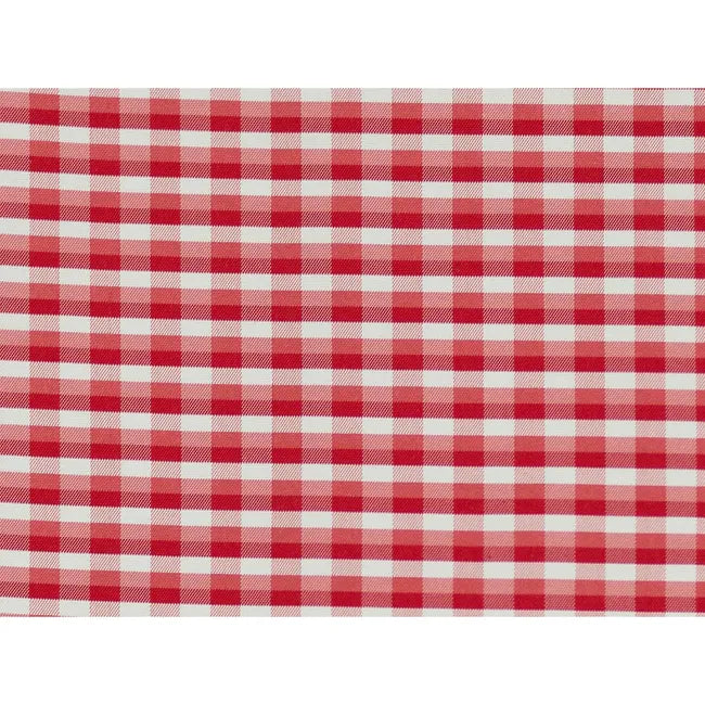 La Strada Check Silk Plaid Fabric by Brunschwig & Fils for Drapery, Pekin Red