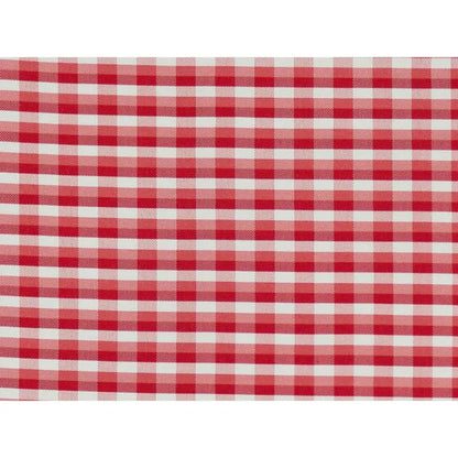 La Strada Check Silk Plaid Fabric by Brunschwig & Fils for Drapery, Pekin Red