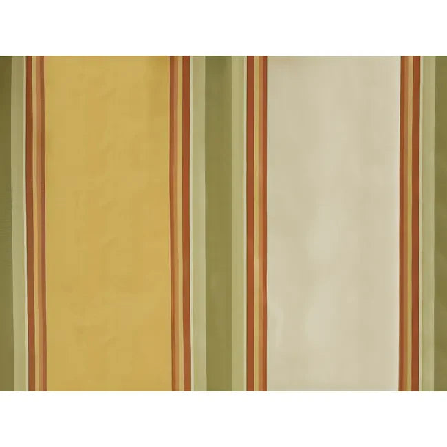 Winter Stripe Gold Silk Drapery Fabric by Brunschwig & Fils