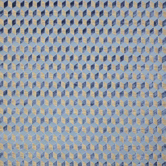 Vallauris Saphir Woven Velvet Fabric – 55" Wide Upholstery Material by Cowtan and Tout
