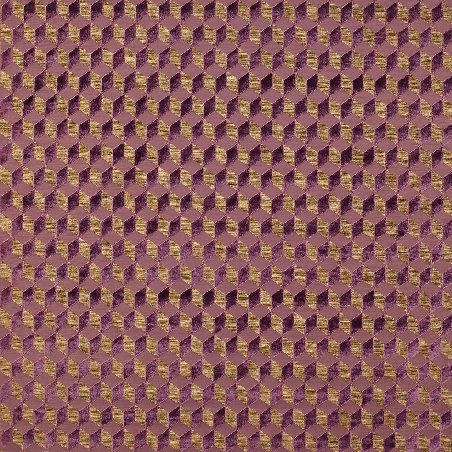 Vallauris Amethyste Woven Velvet Fabric – 55" Wide Upholstery Material by Cowtan and Tout
