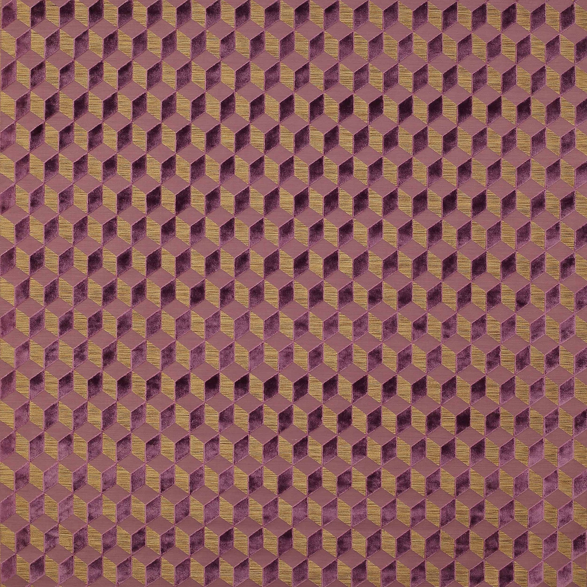Vallauris Amethyste Woven Velvet Fabric – 55" Wide Upholstery Material by Cowtan and Tout