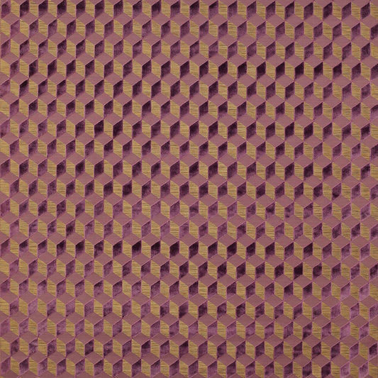 Vallauris Amethyste Woven Velvet Fabric – 55" Wide Upholstery Material by Cowtan and Tout