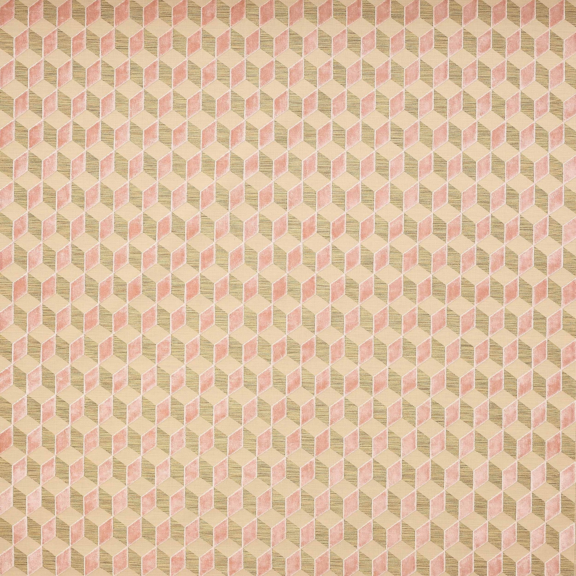 Vallauris Rose Woven Velvet Fabric – 55" Wide Upholstery Material by Cowtan and Tout