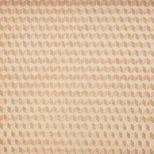 Vallauris Rose Woven Velvet Fabric – 55" Wide Upholstery Material by Cowtan and Tout