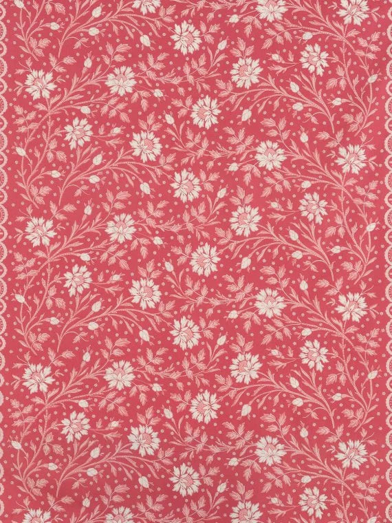 Batik Printed Cotton, Rose