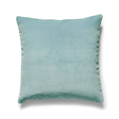Torino Velvet Pillow -Soft Cushion, Aquamarine