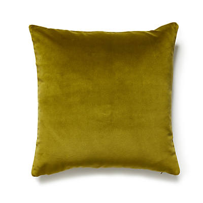 Torino Velvet Pillow -Soft Cushion, Moss