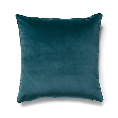 Torino Velvet Pillow -Soft Cushion, Peacock