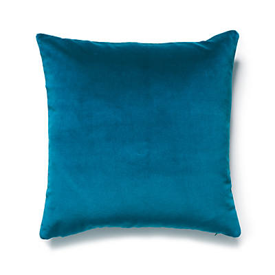 Torino Velvet Pillow -Soft Cushion, Turquoise