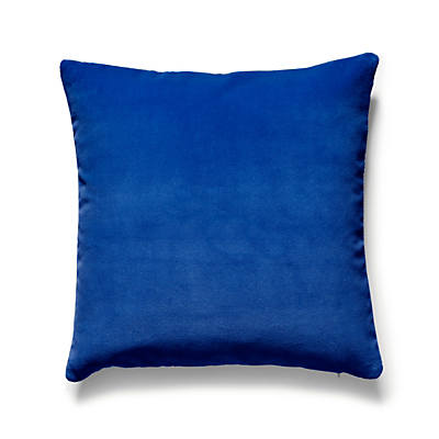 Torino Velvet Pillow -Soft Cushion, Cobalt