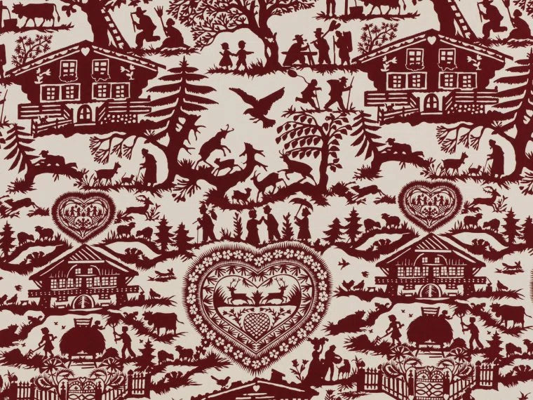 Alpage Printed Cotton – Cerise