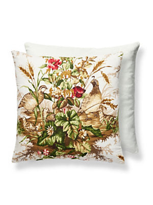 Edwin S. Covey Pillow–Throw Cushion, Multi On White