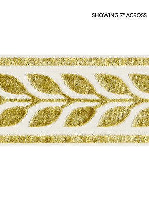 Vigne Velvet Tape – Decorative Trim by the Yard, Vert