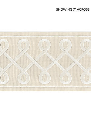 Soutache Embroidered Tape – Decorative Trim by the Yard, Sand