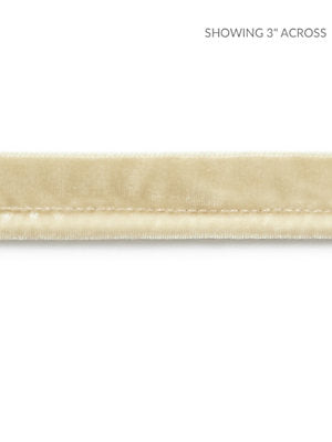 Velvet Rope Cord – Decorative Trim by the Yard, Light Camel