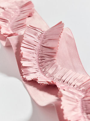 Ruffle Tape – Decorative Trim by the Yard, Pale Rose