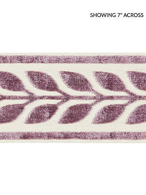 Vigne Velvet Tape – Decorative Trim by the Yard, Amethyst