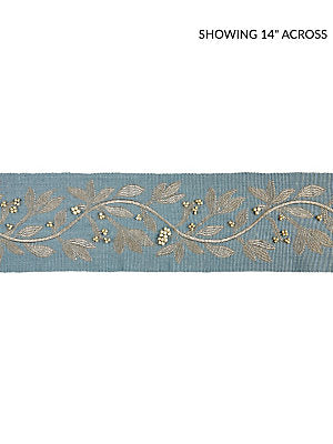 Laurel Embroidered Tape – Decorative Trim by the Yard