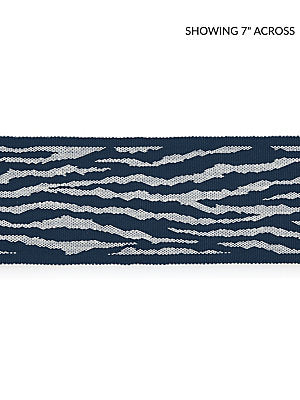 Tiger Tape – Decorative Trim by the Yard, Indigo