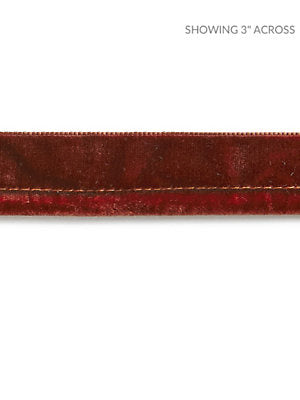 Velvet Rope Cord – Decorative Trim by the Yard, Henna