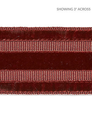 Runway Velvet Tape – Decorative Trim by the Yard, Henna