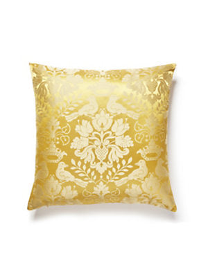 Love Bird Pillow – Decorative Cushion, Gold