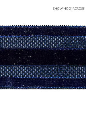 Runway Velvet Tape – Decorative Trim by the Yard, Deep Sea